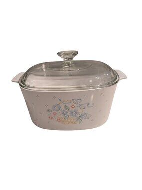 Corning ware Country Cornflower 3L Casserole Dish A-3B Lid A9C Blue ribbon flowe